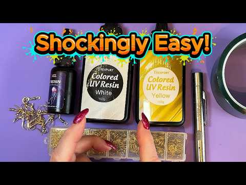 DIY Resin Flower Earrings | Perfect Easy Handmade Gift Idea | 692
