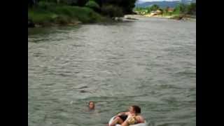 Flying Fox Fail in Vang Vieng, Laos