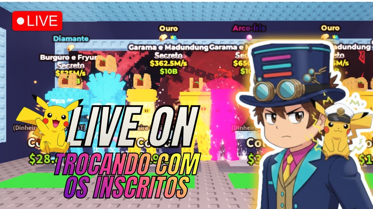 🚨 SAMMY ENDOIDOU! 🤔🔥 TROCAS INSANAS AO VIVO! | Pikachu Trades ⚡💛