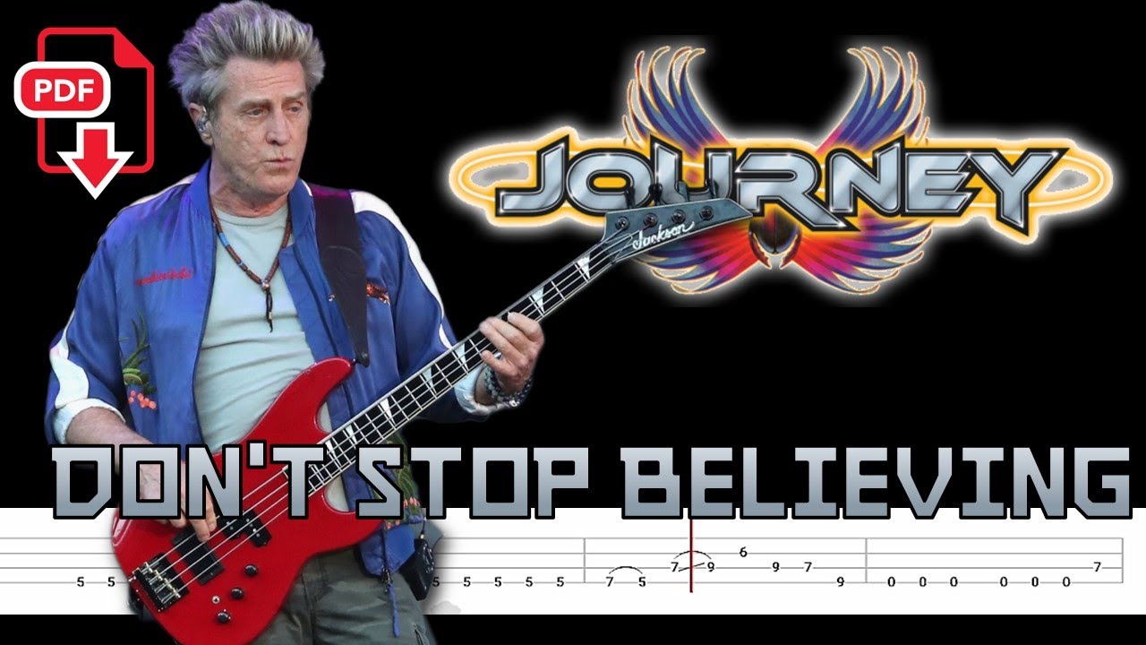 Journey - Don't Stop Believing (🔴Bass Tabs | Notation) @ChamisBass # ...