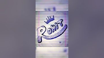 Rohit ❤ name art drawing Sketch #status #shorts #shortvideo #art #drawings #painting #status