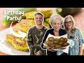 Nonna Makes Her Famous Zucchini Pancakes For My Birthday!