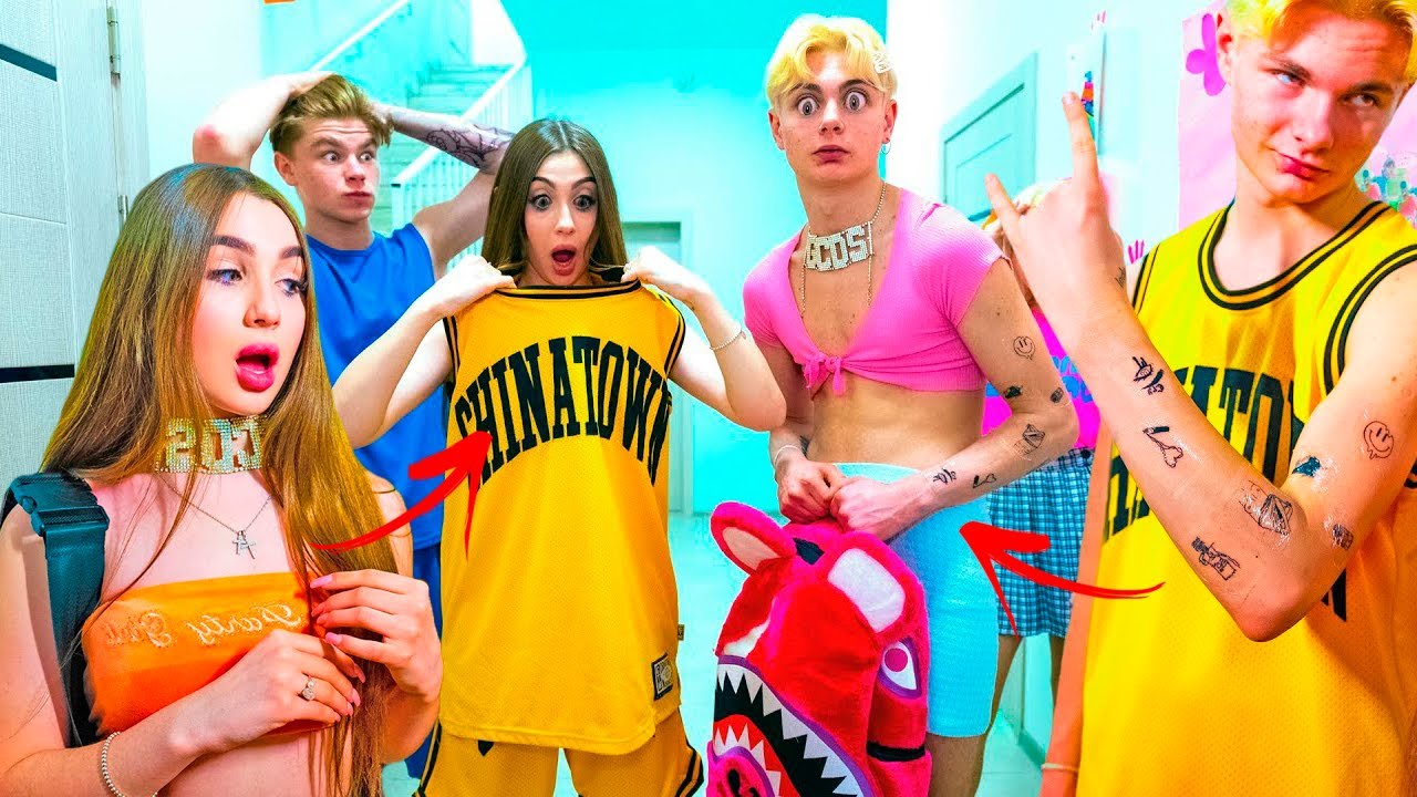 ДИЈАНА И СМАЈЛ СУ ЗАМЕНИЛИ ТЕЛА 😱 Мења стил и жели да ради тетоважу! Черлидерке Bunny не препознају✨