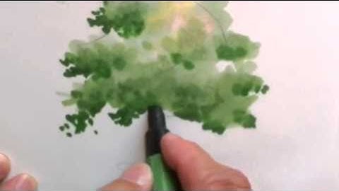 Mike Lin: How to draw a tree with markers