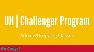 Adding/Dropping Classes