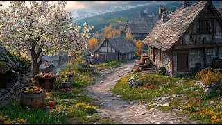 Mystic Celtic Spring Village — Medieval Celtic Music and Nature Sounds for Sleep, Relax & Study
