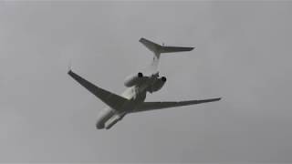 Rare 1st ever test flight 1325 UAE Intelligence gathering plane Cambridge UK 8 August 2018 11