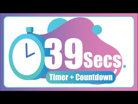 39 Seconds countdown Timer ⏱ with Alarm 🚨 (The Moments)