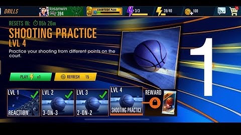 NBA 2k Mobile Gameplay iOS Walkthrough Part 1 - Drills