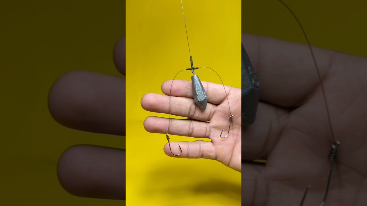 Рыболовный узел | Два рыболовных крючка на одной леске | Т-образный узел в рыбалке - (Урок по зав...