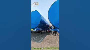 3 Axles 45000 liters 6 Compartments Fuel Tanker Trailer With FUWA 13T Axles, Mechanical Suspension