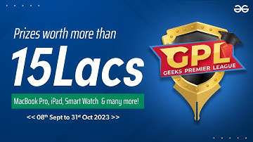 Geeks Premier League 2023 | India