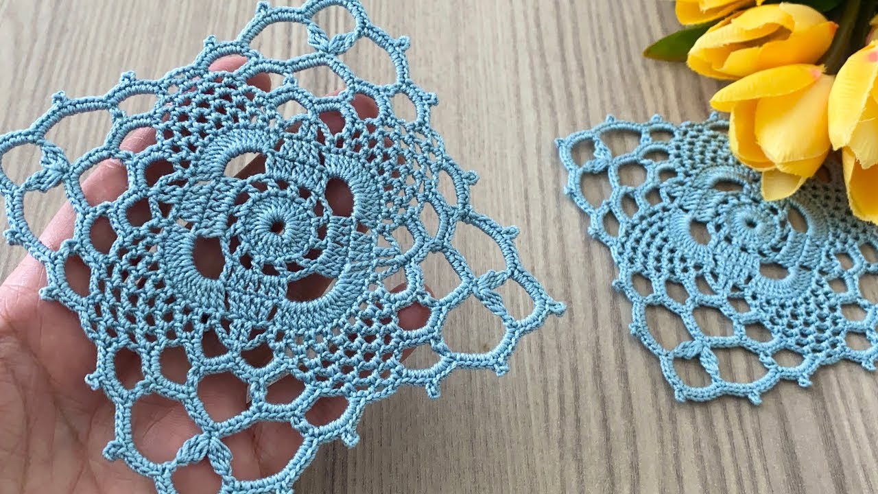 🩵Incredibly Beautiful Pineapple Square Motif🩵Tutorial for Beginners in Crochet