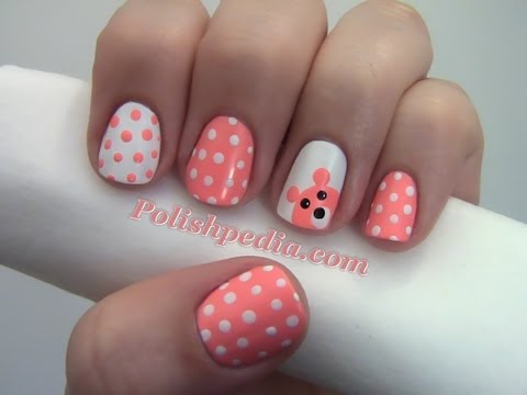 Teddy Bear Nail Art