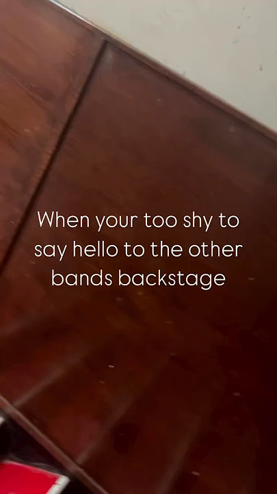 She said hi eventually! #indie #band #song #backstage #shy #anxiety #hello