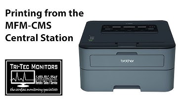 How to print from the MFM-CMS Telemetry Central Station