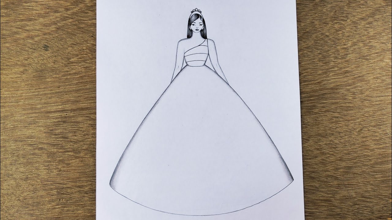 Design A Beautiful Dress, Pencil Sketch | lupon.gov.ph