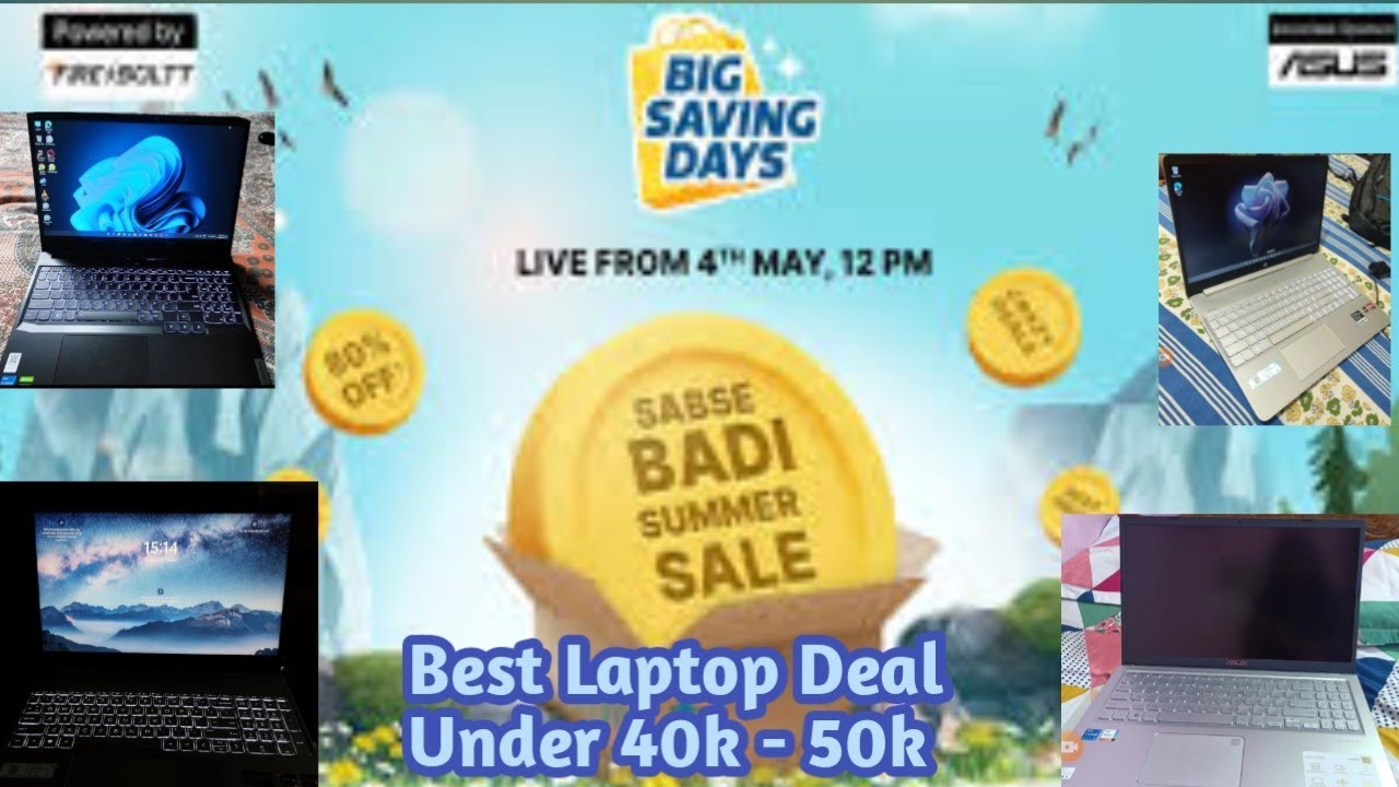Best Laptop Flipkart Summer Sale 40k to 50k best laptop YouTube