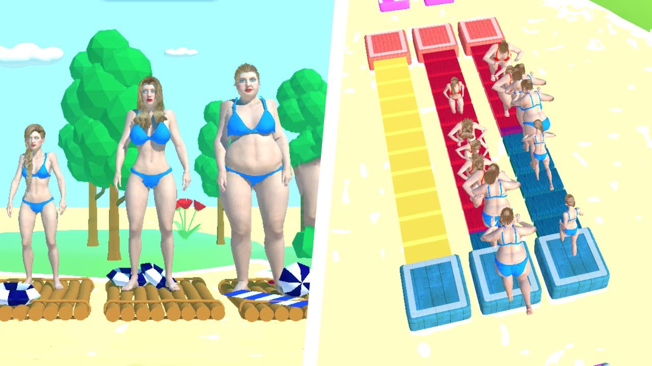 Beach Fight!👭🏖️⚔️New Game Gameplay Android, iOS Trailer