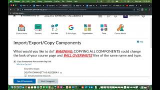 how to copy a quiz to your eclass page