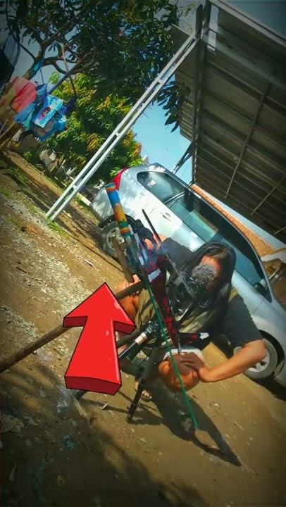 uji coba petasan jangwe di pesawat karton