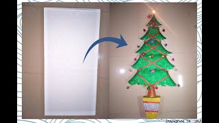 How to make Christmas tree in Thermocol carving // Christmas tree making //DIY Christmas Tree /....