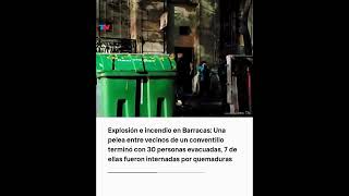 EXPLOSIÓN E INCENDIO EN BARRACAS I Una pelea entre vecinos terminó en un impresionante incendio