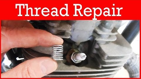 how to repair stripped spark plug threads using timesert helicoil kit