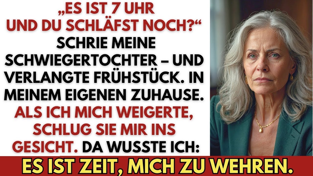 „Es ist 7 Uhr und du schläfst noch?“ schrie meine Schwiegertochter – und forderte Frühstück