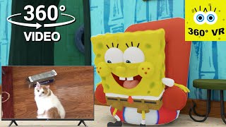 SpongeBob reacts to funny videos | SpongeBob 360°