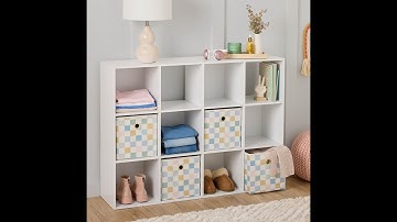 Mainstays 12-Cube Storage Organizer Guided Assembly