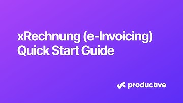 XRechnung (E-Invoicing) in Productive