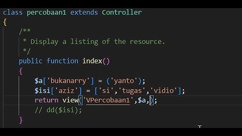 Cara Kerja Controller & Pengiriman Data di Laravel - Step by Step