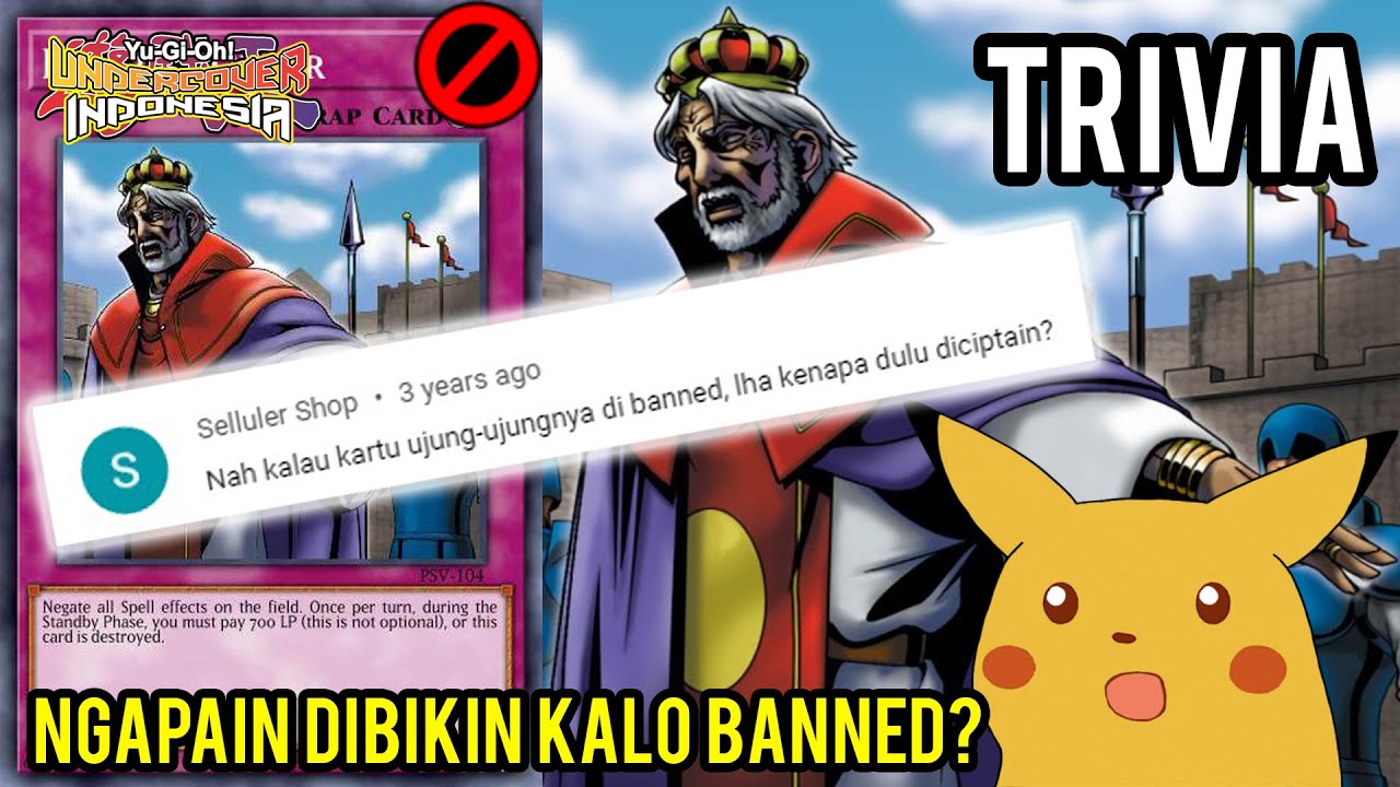 Trivia Yu-Gi-Oh! #27: Kenapa Kartu Yu-Gi-Oh! dibuat kalo ujungnya Forbidden?