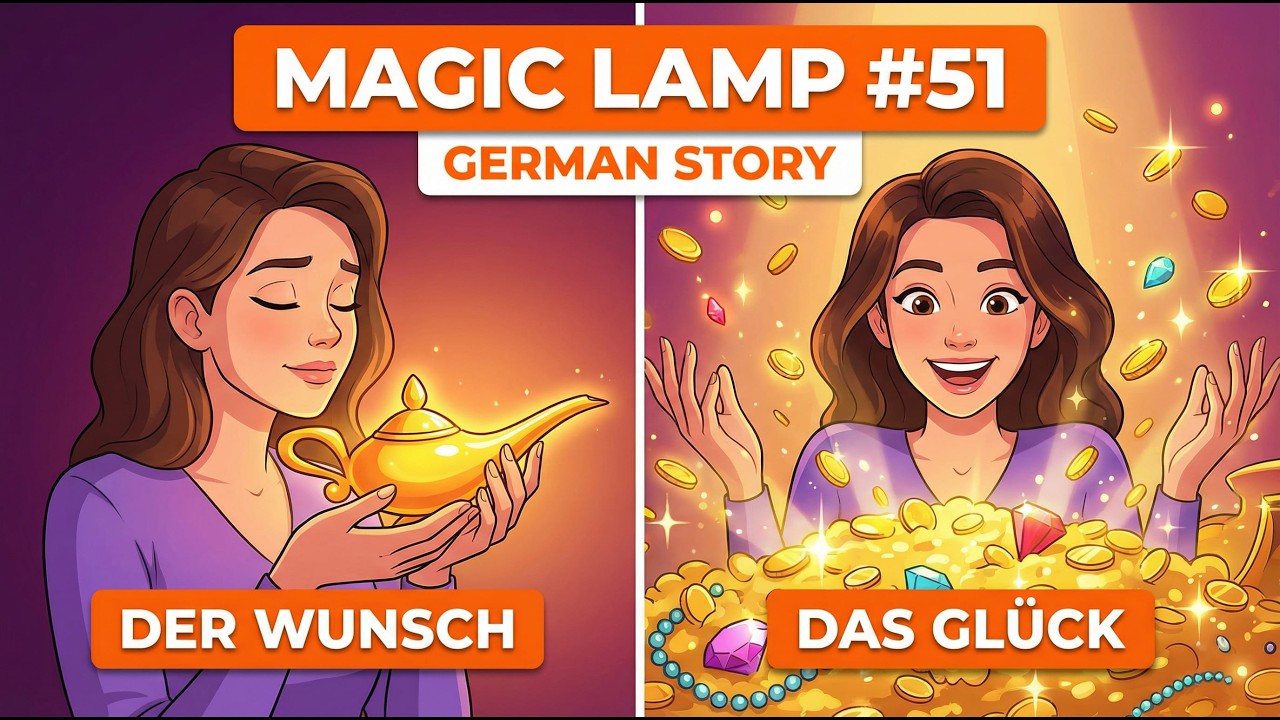#50 Learn German with a Story: Die Wunderlampe (The Magic Lamp) 🪔