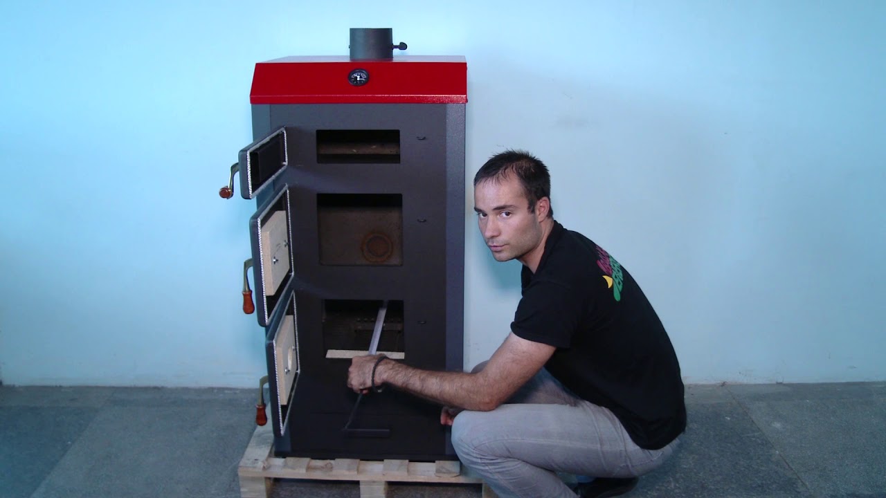 Presentation of wood boiler Prity GA 26, 28 kW - YouTube