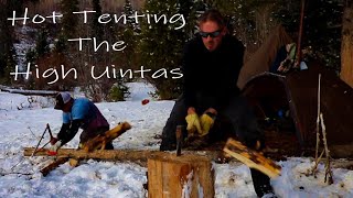 Hot Tenting the High Uintas | 10 Inches of SNOW Overnight