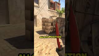 Mid Self Pop Flash On Mirage #shorts #cs2