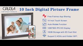 Key Features : CRUGLA 10 Inch Digital Picture Frame