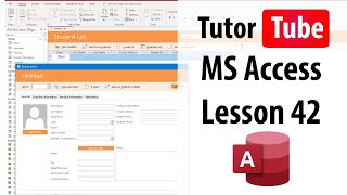 MS Access Tutorial - Lesson 42 - Formatting Form Cells and Text Net Worth