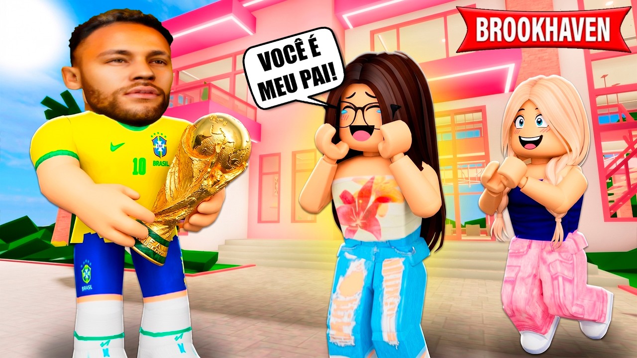 A MENINA DESCOBRIU QUE É FILHA DO NEYMAR! | Historinhas Brookhaven RP | Roblox