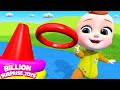 Baby zay is in the park with his ringtoss educational funny show for kids