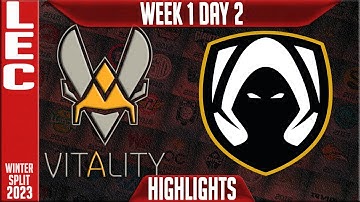 VIT vs TH Highlights | LEC Winter 2023 W1D2 | Team Vitality vs Team Heretics