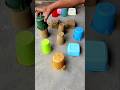 52 Seconds Dubble Colours Sand Cake Making With Relaxing ASMR #satisfying #shorts