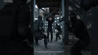Hardcore Combat Short Film: Black-Clad Fighter In Industrial Venue #kungfu