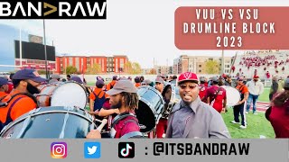 Band Raw || VUU vs VSU Drumline Block 2023