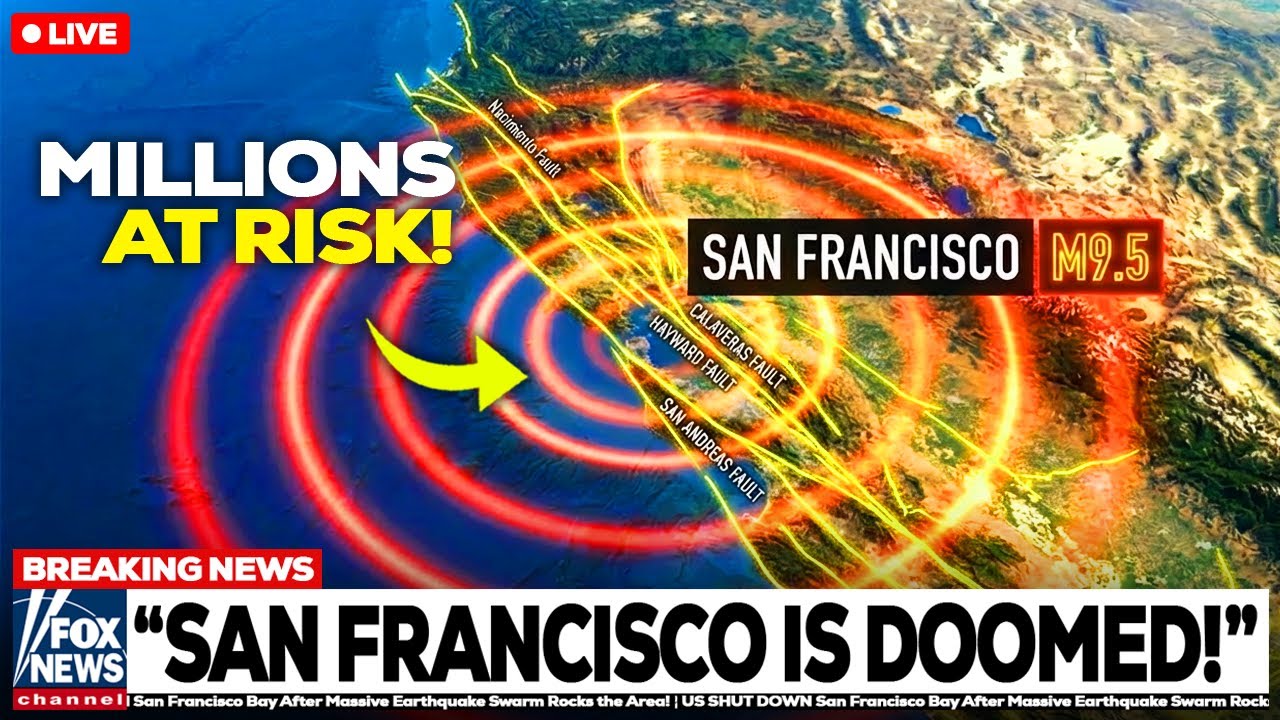 Ученые объявили КРАСНУЮ ТРЕВОГУ в районе залива Сан-Франциско после мощного роя землетрясений!