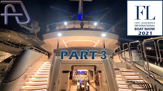 FLIBS 2021 - Water Taxi Tour of Yachts &amp; Show at Night - Fort Lauderdale International Boat Show