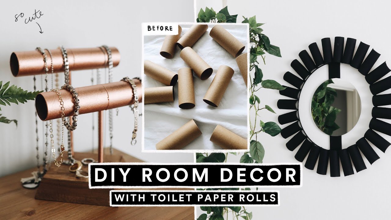 EASY DIY Room Decor with TOILET PAPER ROLLS! 🧻 *Looks Super Expensive* 