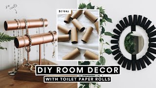 EASY DIY Room Decor with TOILET PAPER ROLLS! 🧻 *Looks Super Expensive*